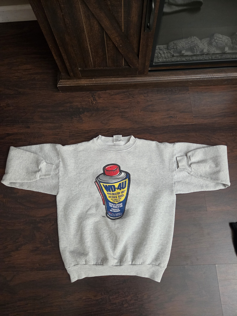 Vintage WD4U Jesus Did Sweatshirt Size Medium